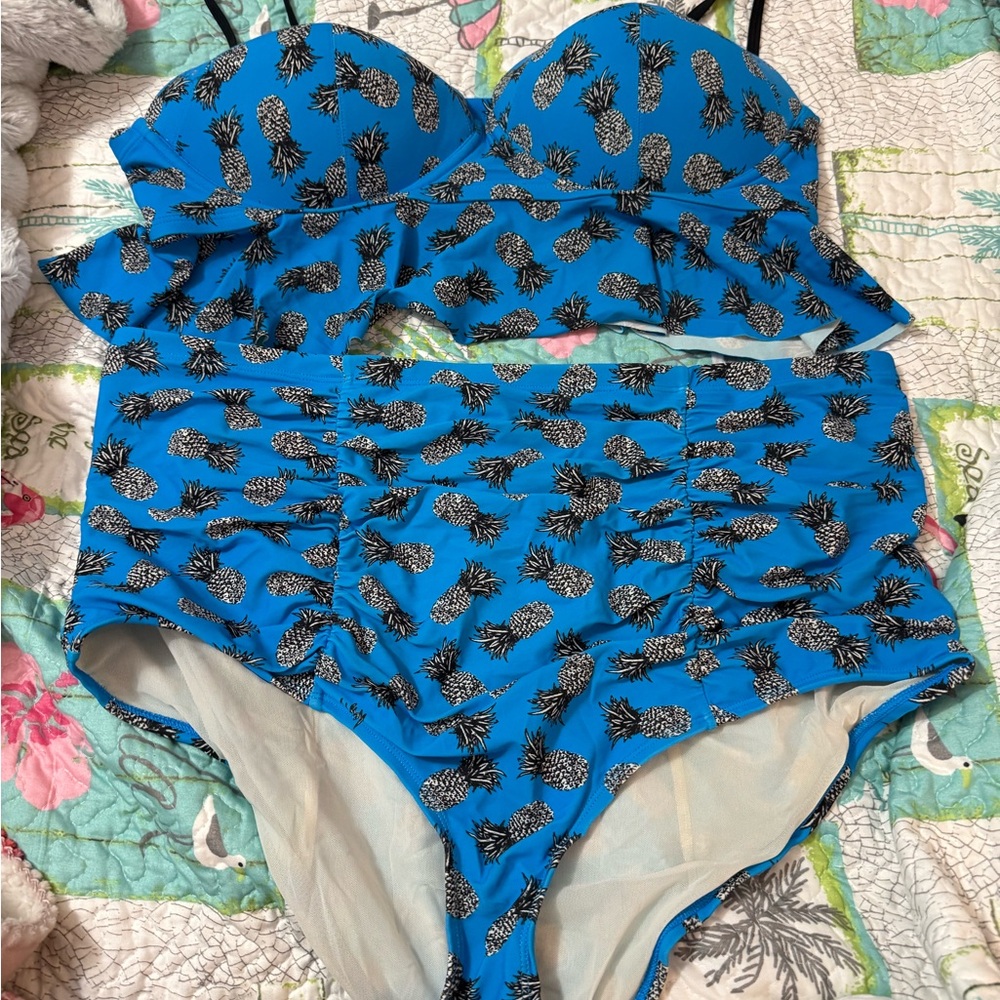 Torrid Blue Pineapple Bikini